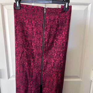 Damask Pencil Skirt for the Holidays